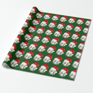 Baseball-Weihnachtsmannmütze-Umschlagpapier Geschenkpapier