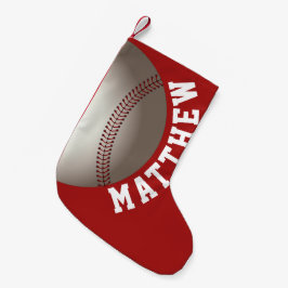 Baseball Weihnachtsname Personalisiert Kleiner Weihnachtsstrumpf