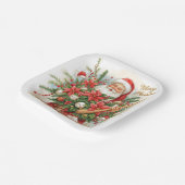 Baseball Weihnachtspapier-Teller Pappteller (Gewinkelt)