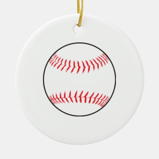 Baseball Weihnachtsschmuck (Vorne)