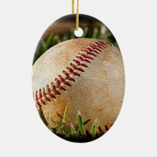 Baseball Weihnachtsschmuck (Hinten)