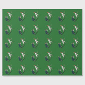 Baseball Weihnachtswrapping Paper Geschenkpapier (Flach)