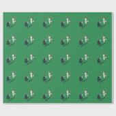 Baseball Weihnachtswrapping Paper Geschenkpapier (Flach)