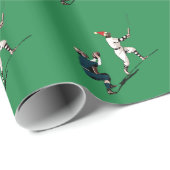 Baseball Weihnachtswrapping Paper Geschenkpapier (Rolleneckpunkt)