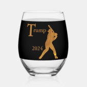 Baseball Weinglas Ohne Stiel (Vorderseite)