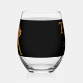 Baseball Weinglas Ohne Stiel (Rechts)