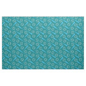 Baseball - weiß und blau auf dunkelgrün stoff (Fat Quarter (45,7 x 55,9 cm))