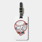 Baseball-Werfer-Gepäckanhänger Gepäckanhänger (Vorderseite vertikal)