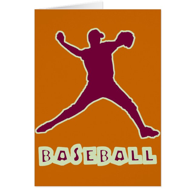 Baseball-Werfer-Karte (Vorne)