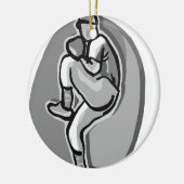 Baseball-Werfer Keramikornament (Links)
