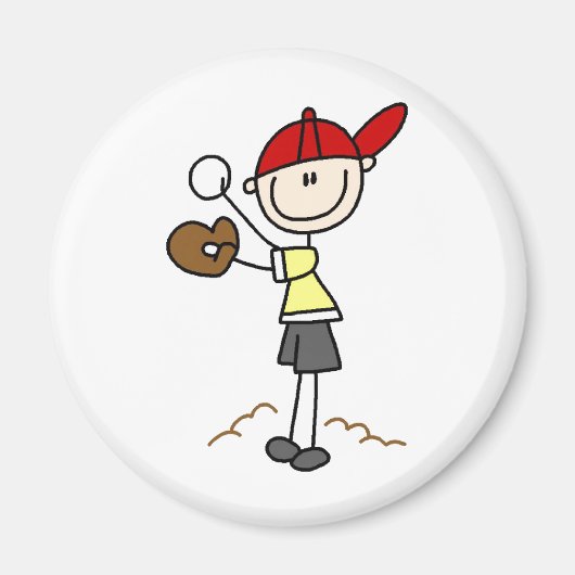 Baseball-Werfer-Magnet Magnet (Vorne)