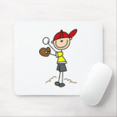 Baseball-Werfer Mousepad (Mit Mouse)