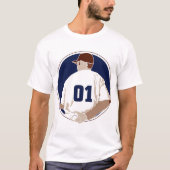 Baseball-Werfer T-Shirt (Vorderseite)