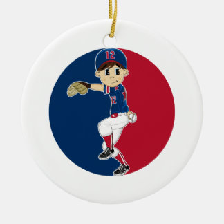 Baseball-Werfer-Verzierung Keramikornament