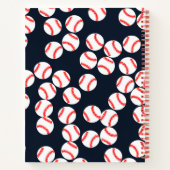 Baseball Wide Ruled-Notebook Notizblock (Rückseite)