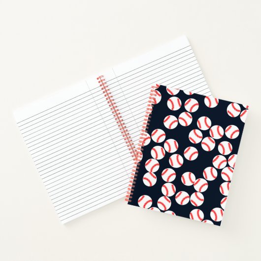 Baseball Wide Ruled-Notebook Notizblock (Innenseite)