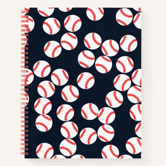 Baseball Wide Ruled-Notebook Notizblock (Vorderseite)