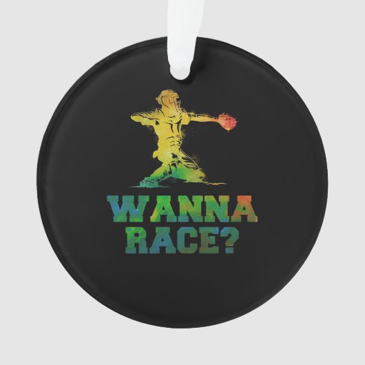 Baseball| Willst du ein Match spielen? Ornament (Vorderseite)