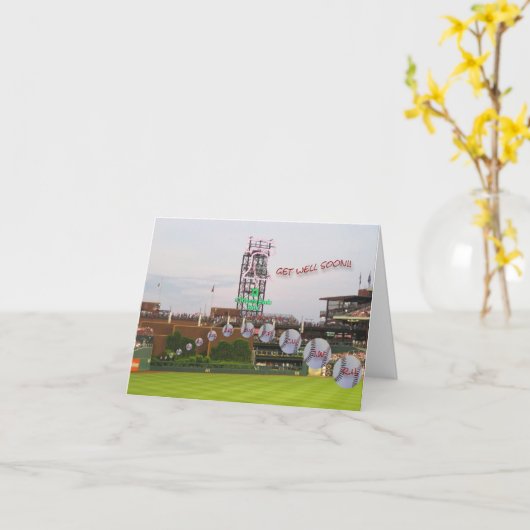 Baseball wird bald gut karte (Gelbe Blume)