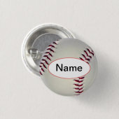 baseball with your name on it button (Vorne & Hinten)