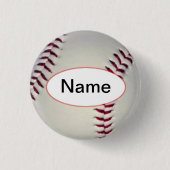baseball with your name on it button (Vorderseite)