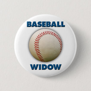 Baseball-Witwe Button