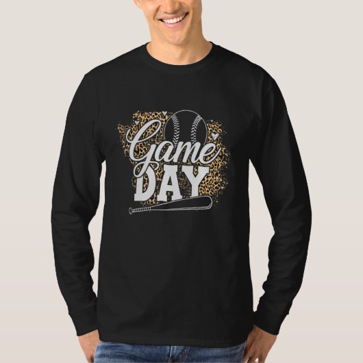 Baseball Womens Game Day Baseball Player Softball  T-Shirt (Vorderseite)
