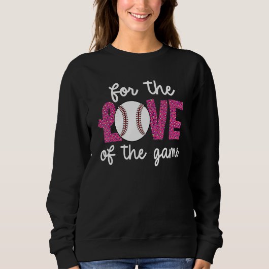 Baseball Womens Leopard Pattern Baseball Girl 7 Sweatshirt (Vorderseite)