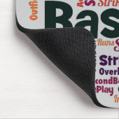 Baseball-Word-Wolke Mousepad (Ecke)