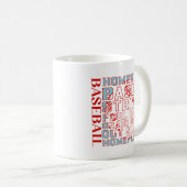 Baseball Words Coffee Tasse (VorderseiteRechts)