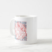 Baseball Words Coffee Tasse (Vorderseite Links)