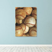 Baseball Wrapped Canvas Leinwanddruck (Insitu (Holzboden))