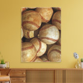 Baseball Wrapped Canvas Leinwanddruck (Insitu (Wohnzimmer))