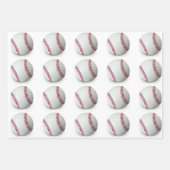Baseball Wrapping Paper Flat Sheet Set 3 Geschenkpapier Set (Vorderseite 2)
