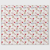 Baseball Wrapping Paper Geschenkpapier (Flach)
