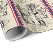 Baseball: Wrapping Paper von Spielern Geschenkpapier (Rolleneckpunkt)