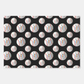 Baseball-Wrapping-Papier für benutzerdefiniertes F Geschenkpapier Set (Vorderseite 2)