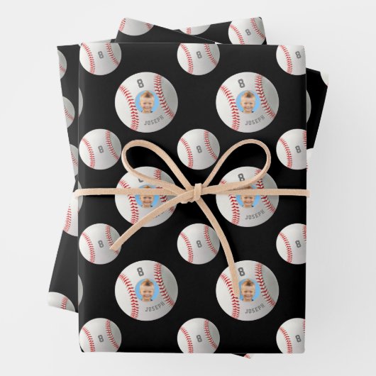 Baseball-Wrapping-Papier für benutzerdefiniertes F Geschenkpapier Set (Beispiel)