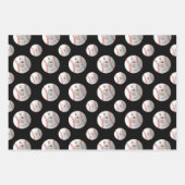 Baseball-Wrapping-Papier für benutzerdefiniertes F Geschenkpapier Set (Vorderseite)