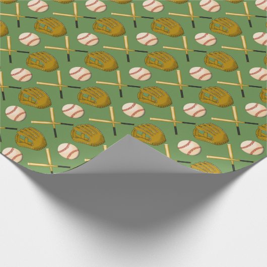 Baseball-Wrapping-Papier Geschenkpapier (Ecke)