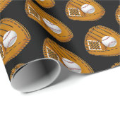 Baseball-Wrapping-Papier Geschenkpapier (Rolleneckpunkt)