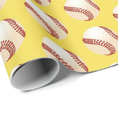Baseball-Wrapping-Papier Geschenkpapier (Rolleneckpunkt)