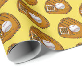 Baseball-Wrapping-Papier Geschenkpapier (Rolleneckpunkt)