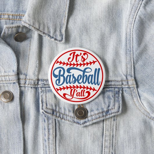 Baseball Y'all Button (Beispiel)