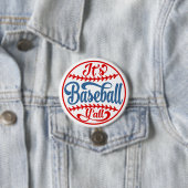 Baseball Y'all Knopf Button (Beispiel)
