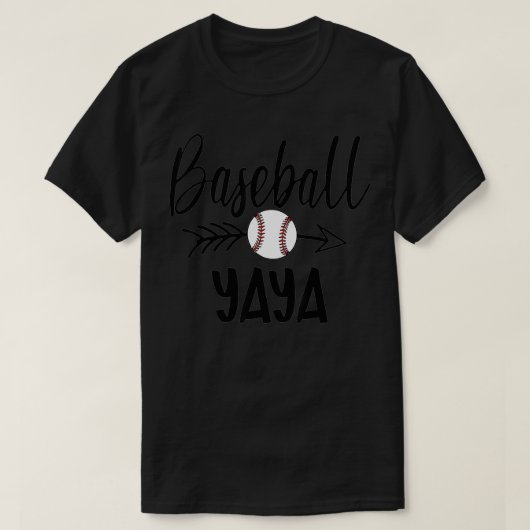 Baseball Yaya Niedlich Arrow Vater's Mother's Xmas T-Shirt (Design vorne)