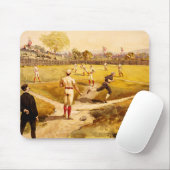 Baseball-Zeichnung-Mauspad Mousepad (Mit Mouse)