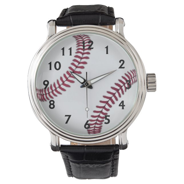 Baseball-Zeit Armbanduhr (Vorderseite)