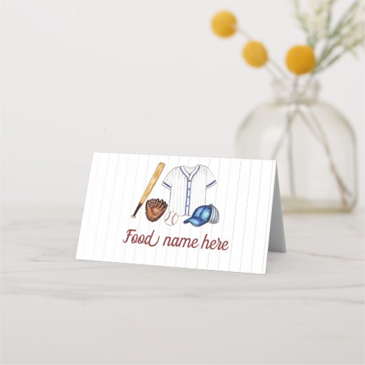 Baseball Zent Platzkarte Geburtstagsparty (Vorderseite)