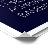 Baseball-Zitate für Motivation: Erfolgspaket Poster (Ecke)